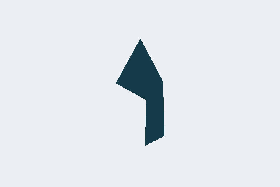 A ribbon bent by animated joints and a morph target